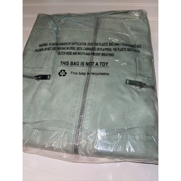 Women's Apt. 9 Long Sleeve Moto Jacket in Pearberry Green Size XL Retail $68.00 - Picture 8 of 8